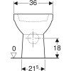 Geberit Selnova - WC kombi misa, zadný odpad, 680x360 mm, Rimfree, biela 500.285.01.1