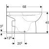 Geberit Selnova - WC kombi misa, zadný odpad, 680x360 mm, biela 500.287.01.1