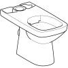 Geberit Selnova Square - WC kombi misa, zadný odpad, 680x350 mm, Rimfree, biela 500.152.01.1