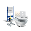 SET Geberit Duofix Delta 6v1 ( modul, tlačítko Delta21, kotvy, izolácia, WC Selnova, WC sedátko)