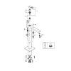 Grohe Eurocube - Vaňová batéria na podlahu, chróm 23672001