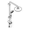 Grohe Tempesta New - Sprchový systém 210 s prepínačom, chróm 26381001