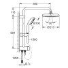 Grohe Tempesta New - Sprchový systém 210 s prepínačom, chróm 26381001