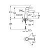 Grohe Concetto - Páková umývadlová batéria M, chróm 23451001