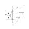 Grohe Relexa - Nástenné kolienko, chróm 28628000