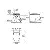 Grohe Bau Ceramic - Závesné WC s doskou SoftClose, Rimless, alpská biela 39351000