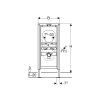 Geberit Prvok Geberit Duofix pre pisoár, 112–130 cm, univerzálny, pre nadomietkový tlakový splachovač 111.686.00.1