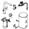 Grohe Red - Drezová batéria Duo s ohrevom vody a filtráciou, zásobník M, chróm 30327001