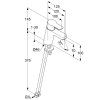Kludi Pure&Easy -  umývadlová stoj. batéria DN70 bez odpad. súpravy chróm 370280565