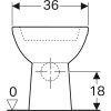 Geberit Selnova - WC kombi misa, zadný odpad, 670x360 mm, biela 500.282.01.1