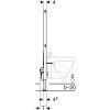 Geberit Prvok Geberit Duofix pre bidet, 112 cm, univerzálny: B=50cm, T=10cm 111.510.00.1