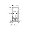 Geberit Prvok Geberit Duofix pre bidet, 112 cm, univerzálny: B=50cm, T=10cm 111.510.00.1