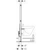 Geberit Prvok Geberit Duofix pre bidet, 112 cm, univerzálny: B=50cm, T=10cm 111.510.00.1